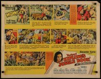 2c025 JUNGLE BOOK 1/2sh 1942 Sabu as Mowgli, completely different comic strip style art, ultra rare!