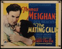 2c027 MATING CALL style A 1/2sh 1928 Howard Hughes, Thomas Meighan, Evelyn Brent, Rex Beach, ultra rare!