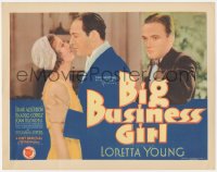 2c162 BIG BUSINESS GIRL TC 1931 Loretta Young, Ricardo Cortez & Albertson in love triangle, rare!