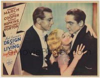 2c206 DESIGN FOR LIVING LC 1933 Miriam Hopkins & March hugging by Gary Cooper, Lubitsch, Coward