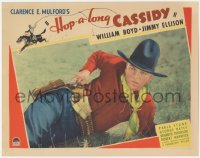 2c213 HOP-A-LONG CASSIDY LC 1935 best c/u of William Boyd on ground drawing his gun, ultra rare!