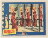 2c222 MARILYN LC #8 1963 sexy full-length Monroe posing by mirrors from How to Marry a Millionaire!