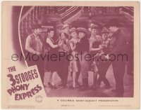 2c245 PHONY EXPRESS LC 1943 Three Stooges, Moe, Larry & Curly forced to dance with girls, rare!