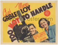 2c192 TOO HOT TO HANDLE TC 1938 newsreel photographer Clark Gable & Myrna Loy by camera, very rare!