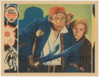 2c234 TREASURE ISLAND LC 1934 great c/u of Wallace Beery as Long John Silver with Jackie Cooper!