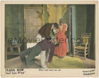 2c235 TWO CAN PLAY LC 1926 scared top billed Clara Bow watches men fighting over her, ultra rare!