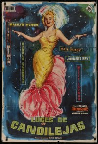 2c387 THERE'S NO BUSINESS LIKE SHOW BUSINESS Spanish 1959 great Jano art of Marilyn Monroe, rare!