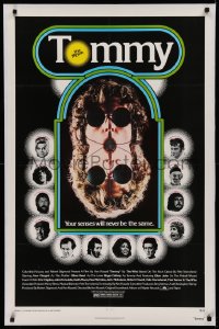 2c370 TOMMY 1sh 1975 The Who, Roger Daltrey, mirror image, your senses will never be the same!