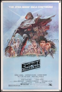 2d180 EMPIRE STRIKES BACK style B 40x60 1980 George Lucas sci-fi classic, cool artwork by Tom Jung!