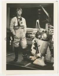 2d416 STAR WARS HOLIDAY SPECIAL 7.25x9.25 still 1978 pilot Luke Skywalker and droid R2-D2!