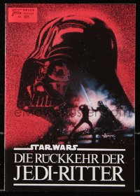 2d373 RETURN OF THE JEDI Austrian program 1983 George Lucas classic, Drew art from Revenge posters!