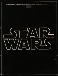 2d166 STAR WARS softcover book 1976 sheet music & lots of images & text about the movie & stars as well