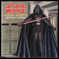 2d171 STAR WARS softcover book 1979 Patricia Wynne art, James Razzi Darth Vader's Activity Book!
