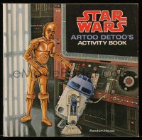 2d169 STAR WARS softcover book 1979 Patricia Wynne art, James Razzi Artoo Detoo's Activity Book!