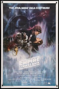 2d192 EMPIRE STRIKES BACK int'l 1sh 1980 classic Gone With The Wind style art by Roger Kastel!