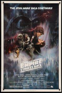 2d190 EMPIRE STRIKES BACK NSS style 1sh 1980 classic Gone With The Wind style art by Roger Kastel!