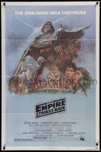 2d188 EMPIRE STRIKES BACK style B NSS style 1sh 1980 George Lucas classic, art by Tom Jung!