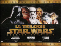 2d446 STAR WARS TRILOGY French 8p 1997 George Lucas, Empire Strikes Back, Return of the Jedi!