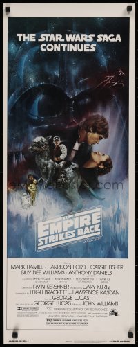 2d209 EMPIRE STRIKES BACK insert 1980 best Gone with the Wind style art by Roger Kastel!