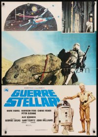 2d117 STAR WARS set of 5 Italian 27x38 pbustas 1977 George Lucas classic, different images & art!