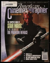 2d455 AMERICAN CINEMATOGRAPHER magazine September 1999 Star Wars: The Phantom Menace, Darth Maul!