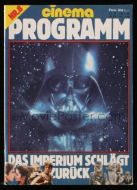 2d441 CINEMA PROGRAMM German magazine 1980s Darth Vader's had in space, completely different images!