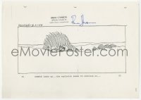 2d245 EMPIRE STRIKES BACK signed storyboard page 1979 by Brian Johnson, Chewie destroys droid!