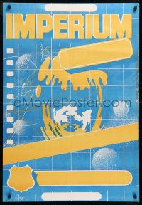 2d267 EMPIRE STRIKES BACK Polish 26x38 1983 test version with only yellow and blue colors, rare!