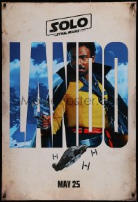 2d510 SOLO teaser DS 1sh 2018 A Star Wars Story, Ron Howard, Donald Glover as Lando Calrissian!