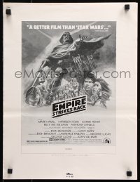 2d238 EMPIRE STRIKES BACK ad slick 1980 George Lucas sci-fi classic, cool artwork by Tom Jung!
