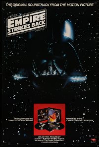 2d219 EMPIRE STRIKES BACK 24x36 music poster 1980 Darth Vader mask in space, one album inset image!
