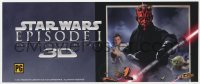 2d454 PHANTOM MENACE 5x13 special marquee R2012 Star Wars Episode I in 3-D, top cast, Darth Maul!