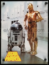 2d126 STAR WARS 12x16 Japanese special poster 1978 droids C-3PO and R2-D2, Space Fantasy World!