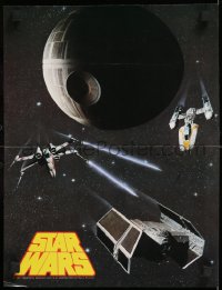 2d127 STAR WARS 12x16 Japanese special poster 1978 star fighters & Death Star, Space Fantasy World!