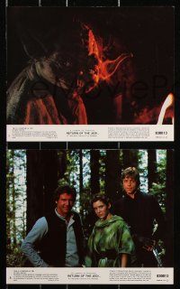 2d336 RETURN OF THE JEDI 8 8x10 mini LCs 1983 George Lucas classic, cool images w/slugs!