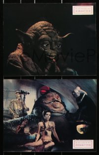 2d388 RETURN OF THE JEDI 22 French LCs 1983 George Lucas classic, Luke, Leia, German language!