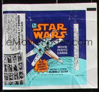 2d156 STAR WARS 87 Topps trading card wrappers 1977 George Lucas, advertising Kenner toys!