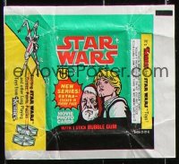 2d162 STAR WARS 208 Topps trading card wrappers 1977 George Lucas, advertising Kenner toys!
