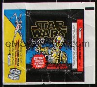 2d157 STAR WARS 21 Topps trading card wrappers 1977 George Lucas, advertising Kenner toys!