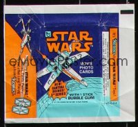2d159 STAR WARS 60 Topps trading card wrappers 1977 George Lucas, advertising Kenner toys!