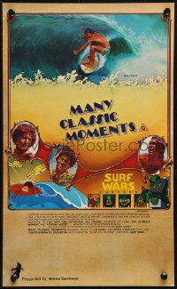 2f051 MANY CLASSIC MOMENTS Aust special poster 1978 surfing, wacky Surf Wars cartoon as well!