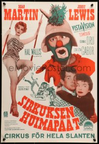 2f189 3 RING CIRCUS Finnish R1960s wacky Dean Martin & clown Jerry Lewis!