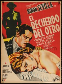 2f069 MUJERES SACRIFICADAS Mexican poster 1952 art of Ninon Sevilla & Blanch, El Recuerdo del Otro!