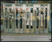 2g177 20TH CENTURY MASTERS 30x37 museum/art exhibition 1987 Telephone Booths by Richard Estes!