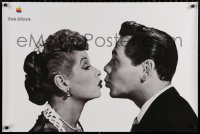 2g210 APPLE 24x36 advertising poster 1998 Lucille Ball & Desi Arnaz in romantic kiss close-up!