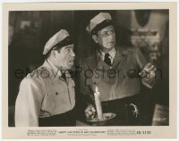 2h045 ABBOTT & COSTELLO MEET FRANKENSTEIN 8x10.25 still 1948 scared Lou with Bud holding candle!