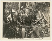 2h048 ACROSS THE PACIFIC 8x10.25 still 1942 Humphrey Bogart ambushed from behind in the jungle!