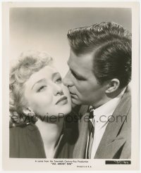 2h064 ALL ABOUT EVE 8.25x10 still 1950 best romantic portrait of Hugh Marlowe & Celeste Holm!