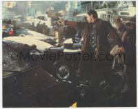 2h005 BLADE RUNNER color 8x10 still 1982 Harrison Ford in street pointing gun, Ridley Scott classic!
