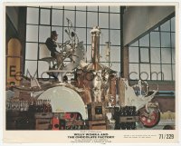 2h036 WILLY WONKA & THE CHOCOLATE FACTORY color 8x10 still 1971 Gene Wilder on wacky machine!